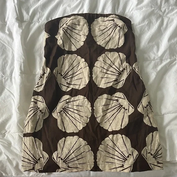 The A&F Scarlett Strapless Linen-Blend Skort - Picture 1 of 6